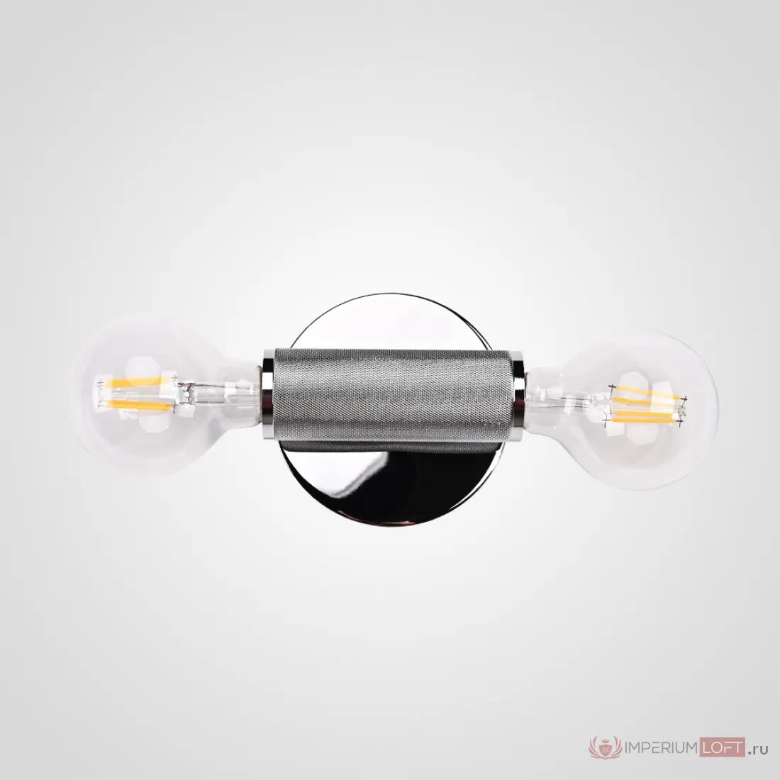 ImperiumLoft Бра RH Utilitaire Inline Sconce Silver фото