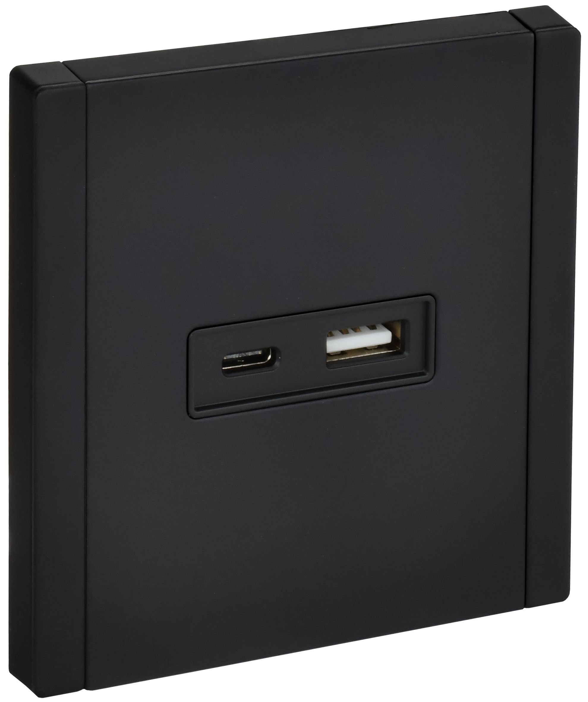 IEK FORTE&PIANO Металл Черный Розетка USB A+C 3,1А FP150M фото