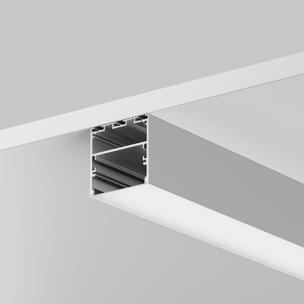 Maytoni Led Strip Алюминиевый профиль накладной-подвесной 50x50 (Серебро, 3 м), ALM-5050T-S-3M фото