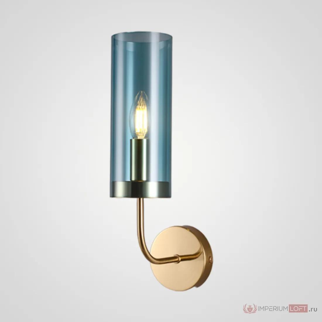 ImperiumLoft Настенный светильник Agne Blue Glass Tube wall light фото