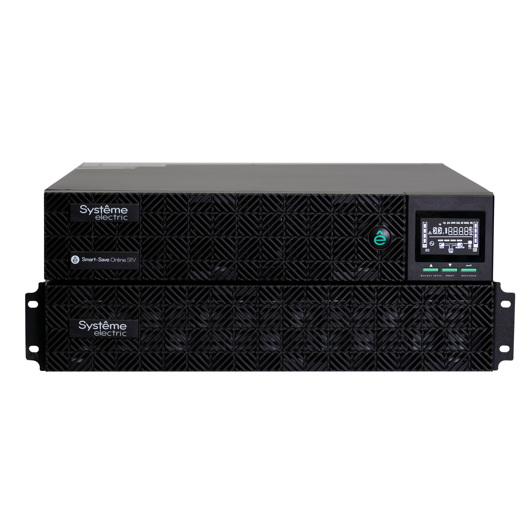Systeme Electric ИБП Smart-Save Online SRV Systeme Electric 6000 ВA, 6000 Вт, 230 В, 1:1, 2U+2U, 16 шт. АКБ, 12В 9Ач, клеммы фото