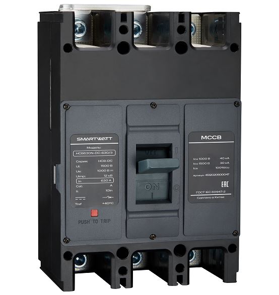 SMARTWATT Автоматический выключатель в литом корпусе PDE HCB800F-DC-800/3, 800 А, 3P, 30 кА фото