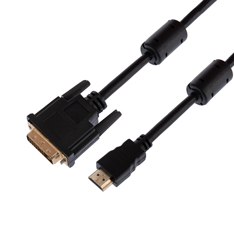 REXANT Шнур HDMI - DVI-D gold 7М с фильтрами. фото