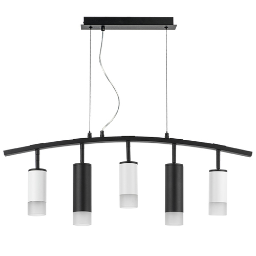 Lightstar LR7353638721 Люстра RULLO 5х50W GU10 ЧЕРНЫЙ/БЕЛЫЙ (571735+214436-3+214487-2+202431-5), шт фото