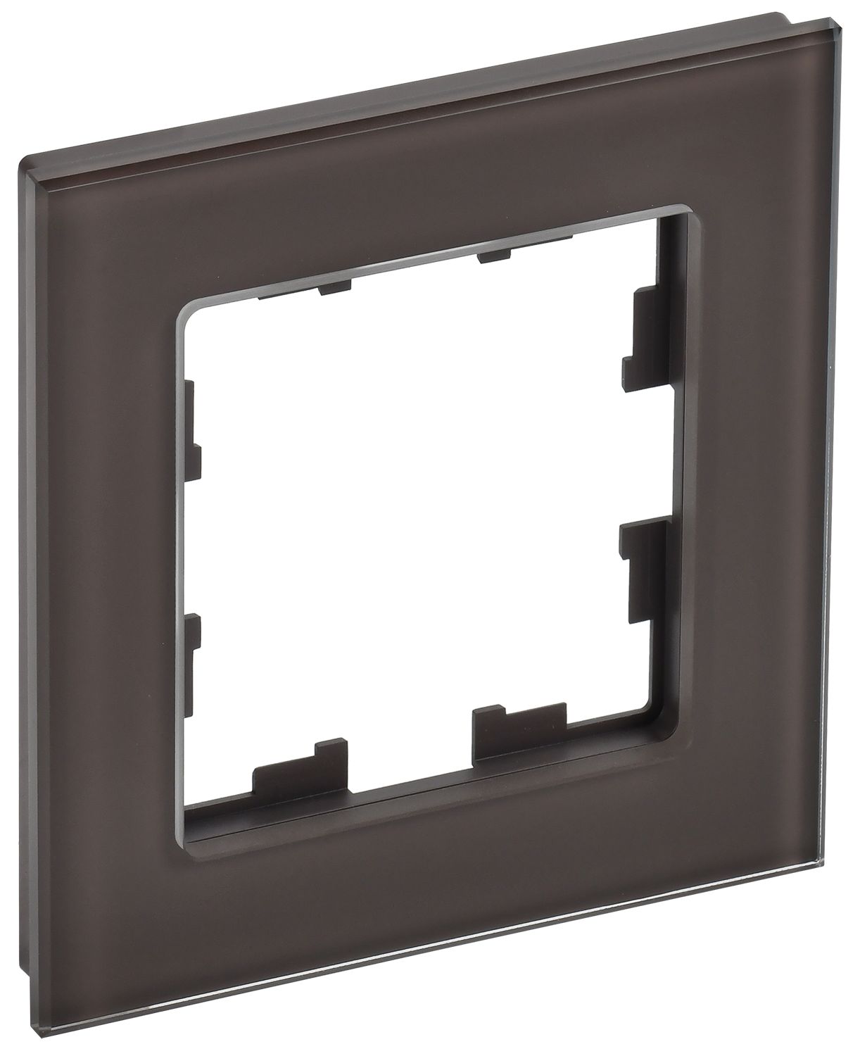 IEK BRITE DECOR Темн.бронза глянц стекло Рамка 1-м РУ-1-2-БрТБ фото