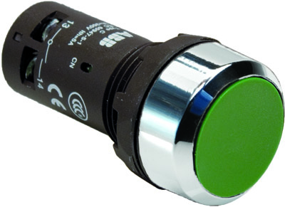ABB CP1-30G-20 Кнопка зеленая без фикс. 2НО фото