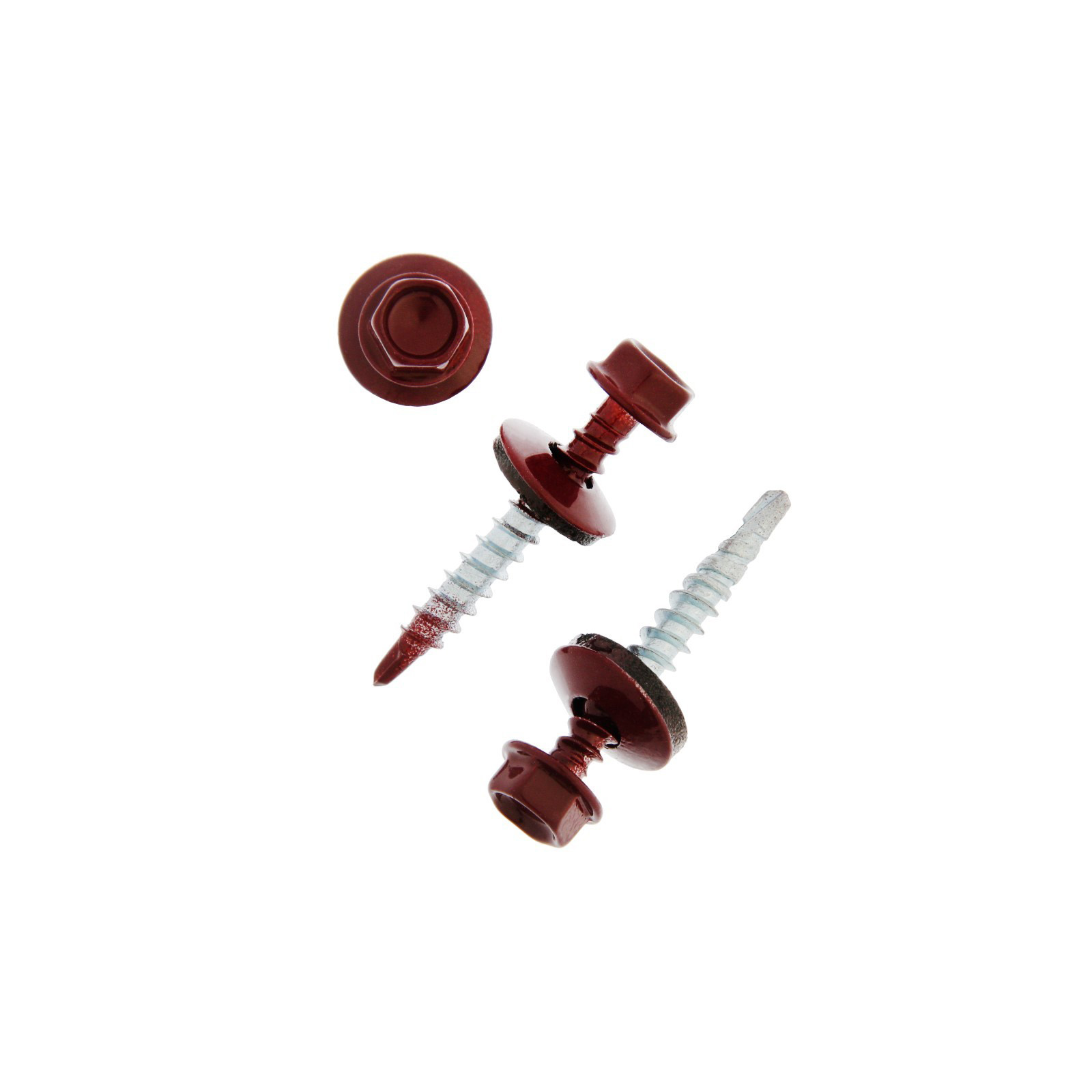 Tech-Krep Саморез КР св. 4,8х35 RAL-3011 (тёмно-красный) (250 шт) - ведро фото