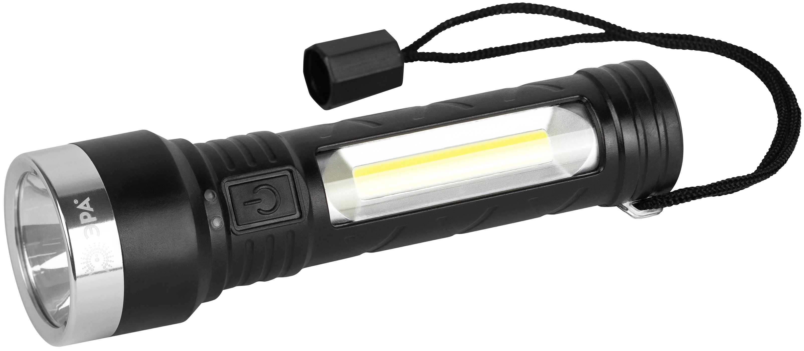 ЭРА Светодиодный фонарь  UA-501 универсальный, аккумуляторный, COB+LED, 5 Вт, резина фото