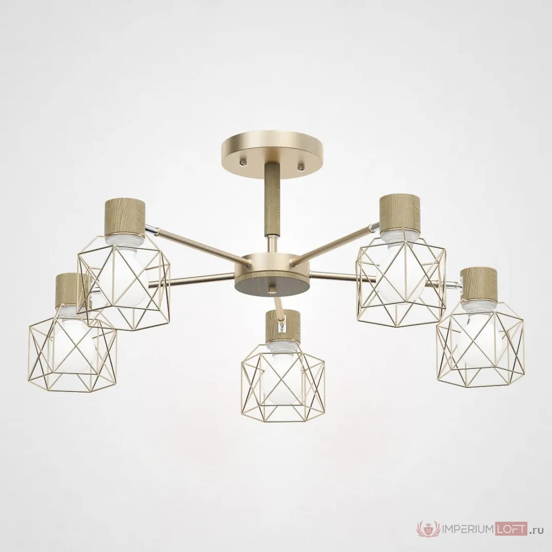 ImperiumLoft Потолочная люстра CORF B3 Champagne 5 lamps фото