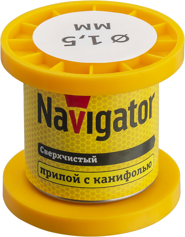 Припой Navigator NEM-Pos02-63K-1.5-K50 (ПОС-63, катушка, 1.5 мм, 50 гр) (100/10/1)