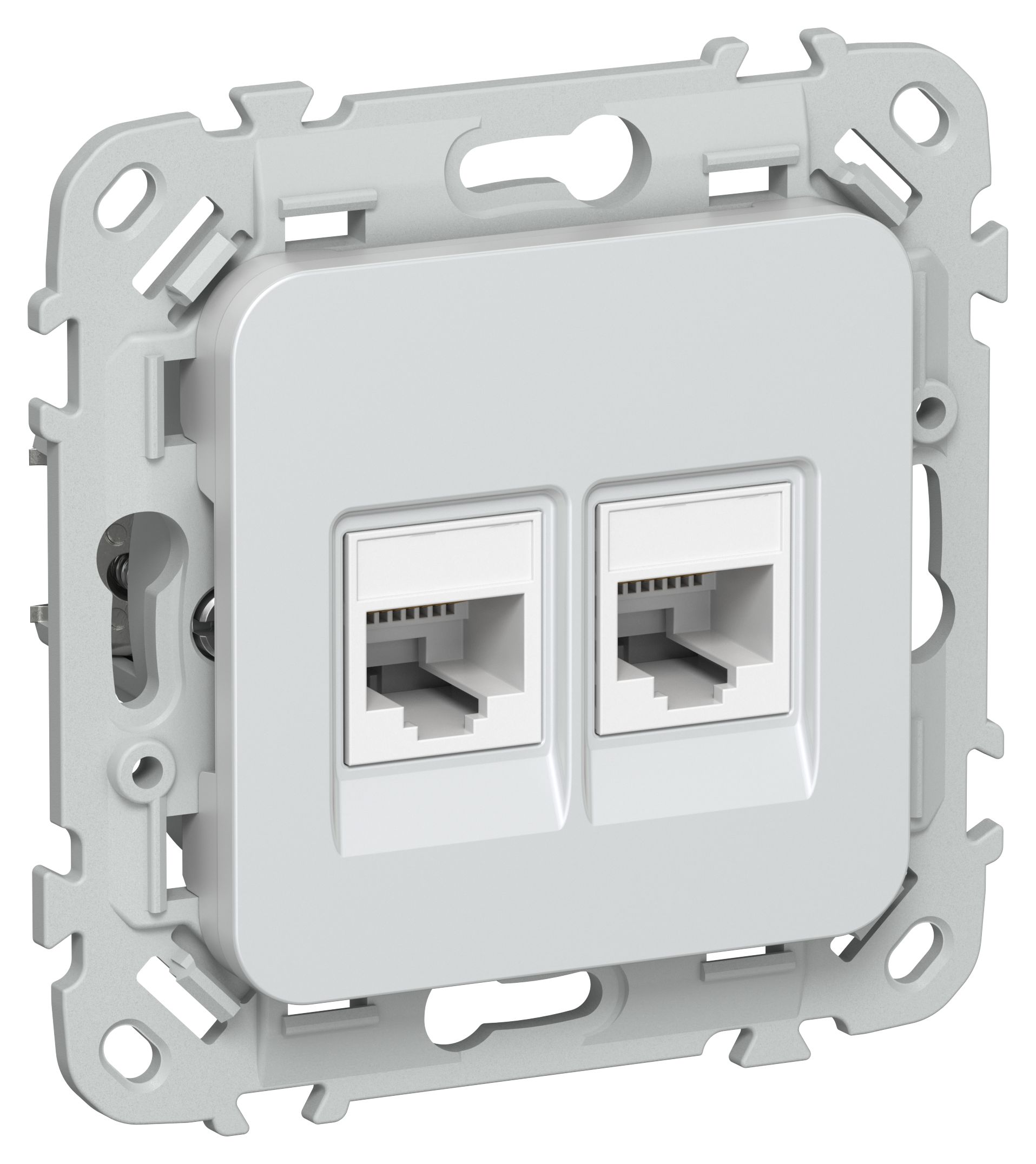 IEK FLITE Жемчуг Розетка 2-местная компьютерная RJ45 категория 5Е UTP фото