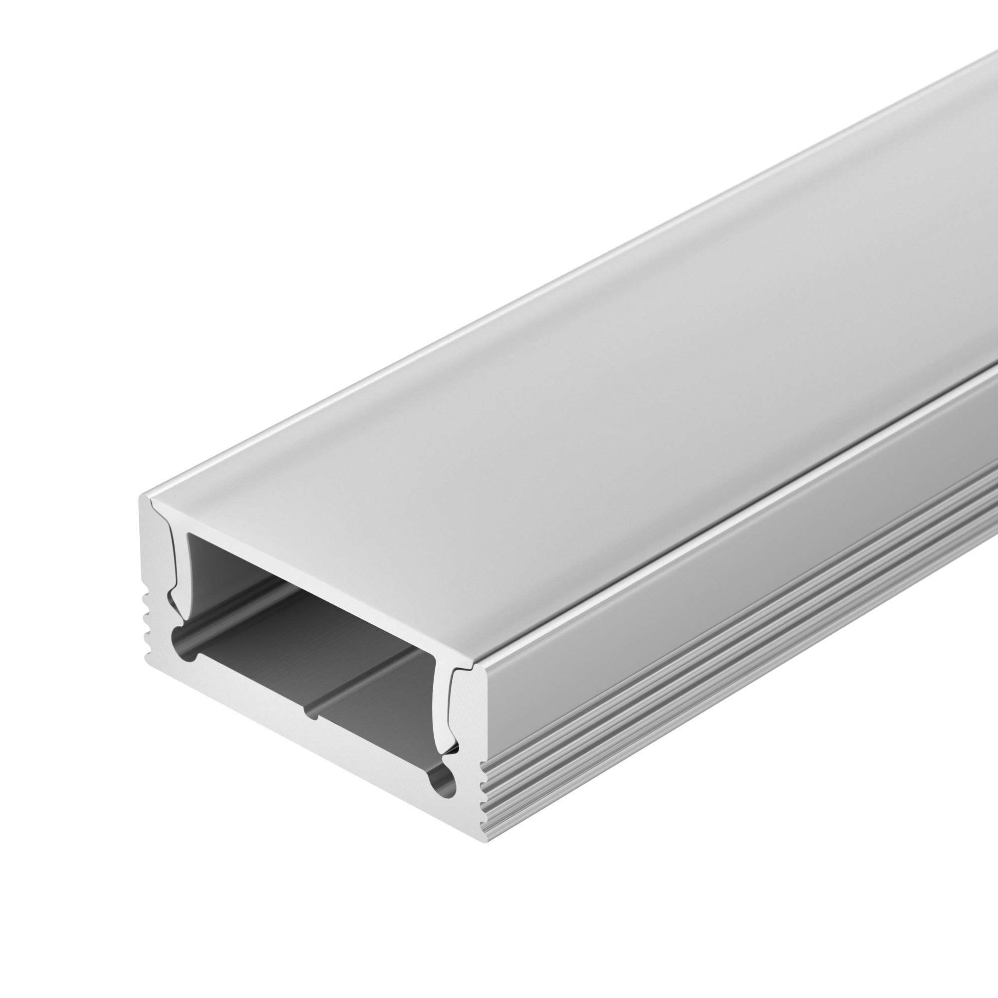 Arlight Профиль с экраном SL-SLIM-H7-2000 ANOD+OPAL (Алюминий) фото
