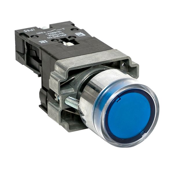 EKF Кнопка BA61 с подсветкой 230В синяя NO IP65 PROxima фото