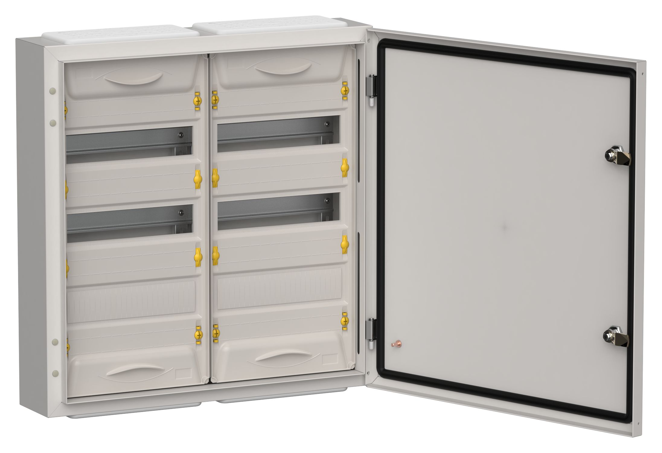 IEK TITAN 5 Корпус мет. ЩРн-72 (2х36) 585х570х140 IP54 сер фото