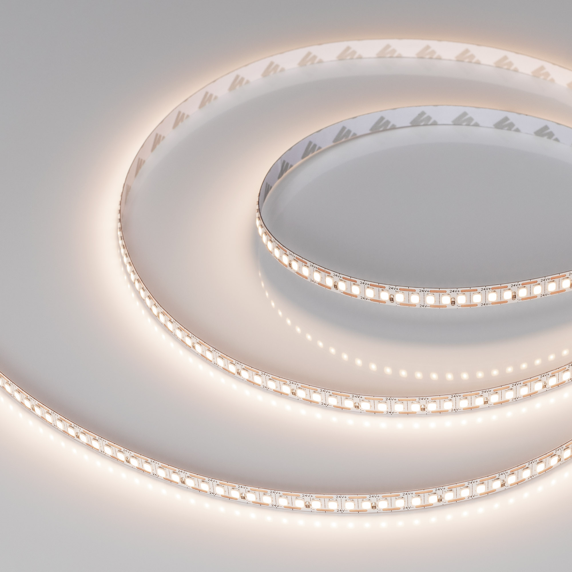 Arlight Лента FC-A200-8mm 24V Warm3500-CX1 (16 W/m, IP20, 5m) (резка 1 светодиод) фото
