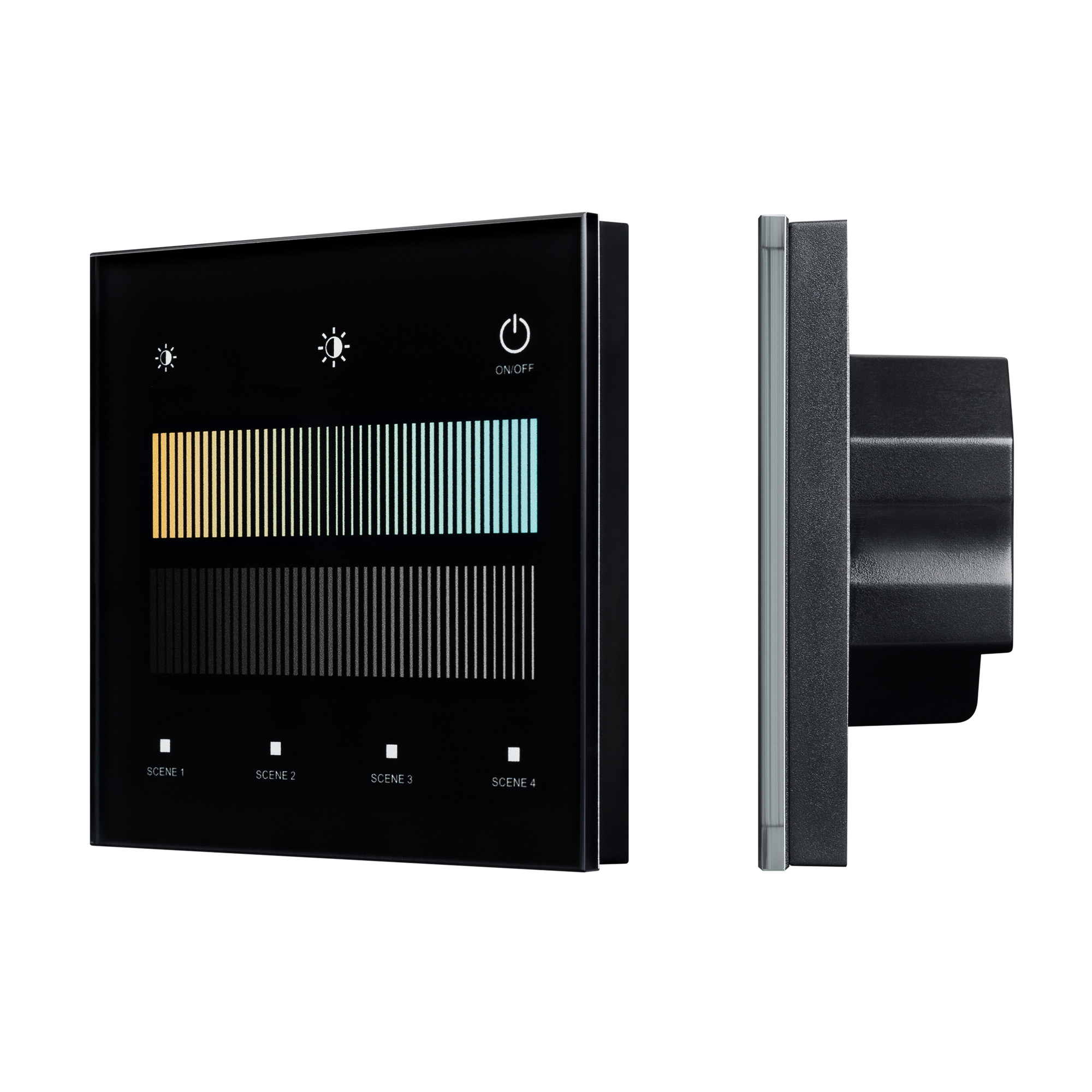 Arlight INTELLIGENT Сенсорная панель SMART-DALI-301-11-1G-4SC-MIX-IN Black (BUS/24V, Touch, 2.4G) (IARL, IP20 Пластик, 5 лет) фото