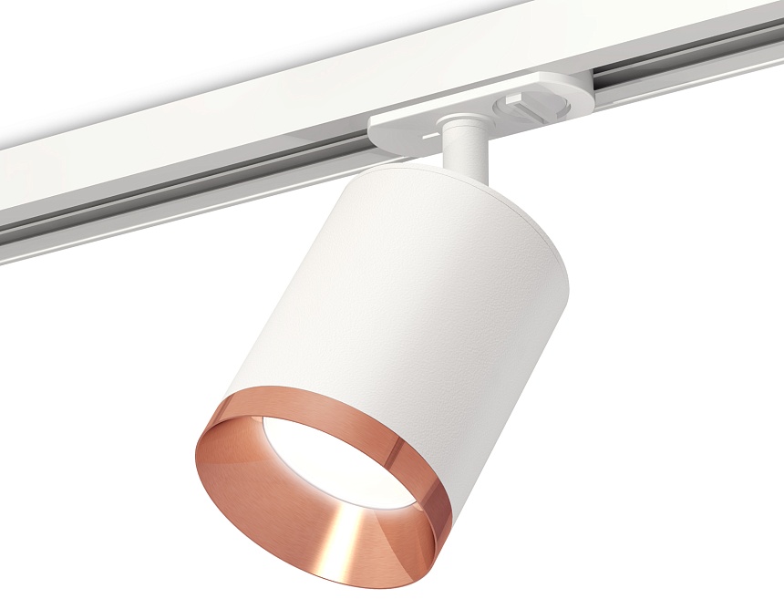 Ambrella Комплект трекового светильника XT7421005 SWH/PPG белый песок/золото розовое полированное MR16 GU5.3 (A2536, C7421, N7035) фото