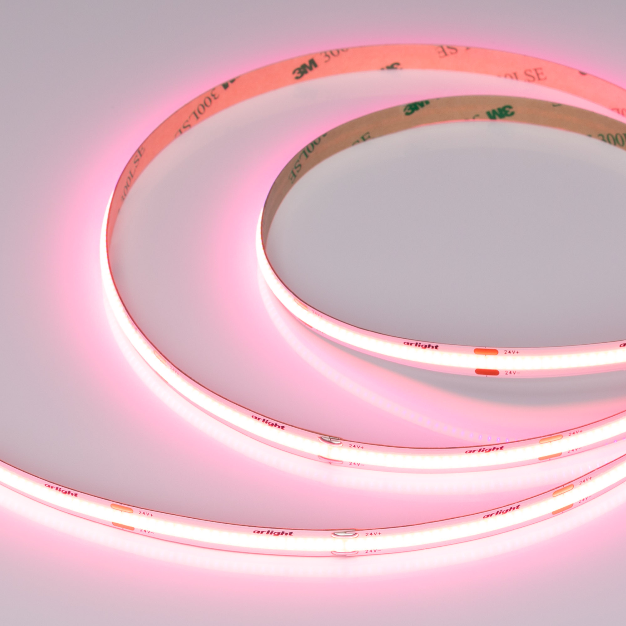 Лента COB-X480-8mm 24V Pink (8 W/m, IP20, 5m) (Arlight, -) фото
