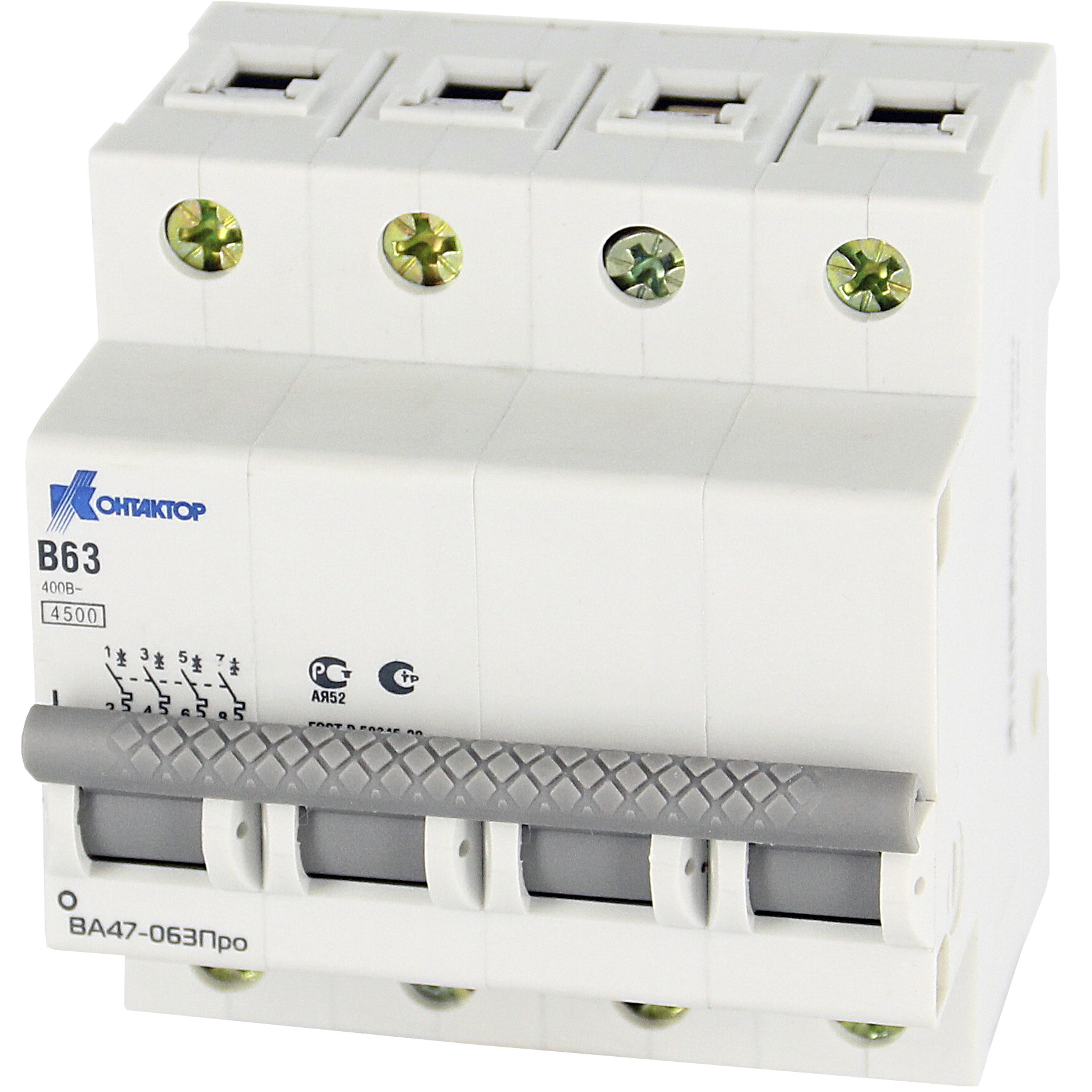 Контактор (Legrand) ВА47-063Про, 4P, 50A, Icu-4,5kA, х-ка С фото
