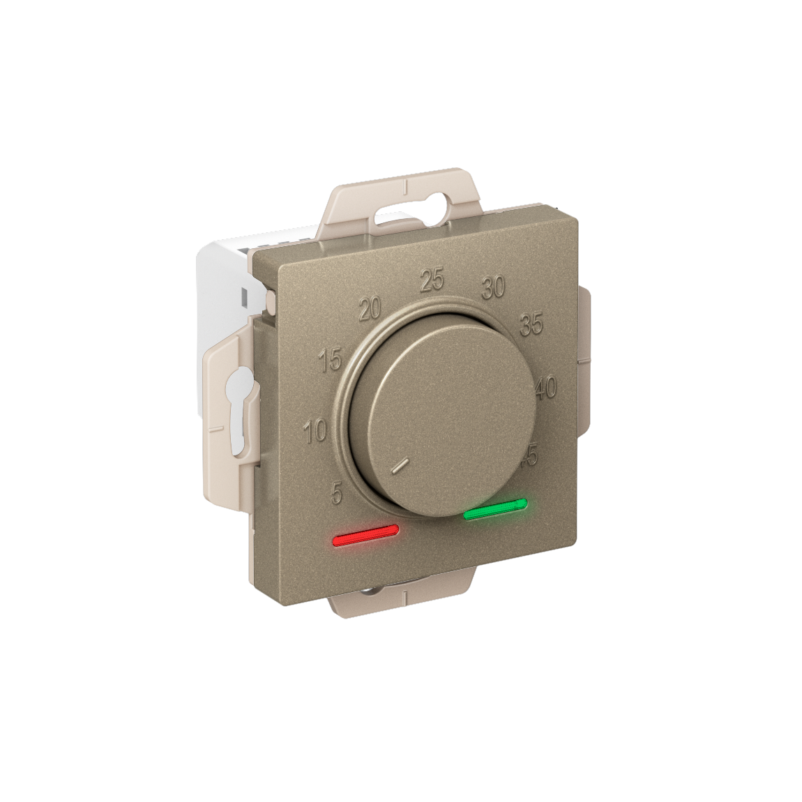 Systeme Electric AtlasDesign Шампань Термостат электрон. теплого пола с датчиком, 10A, механизм фото