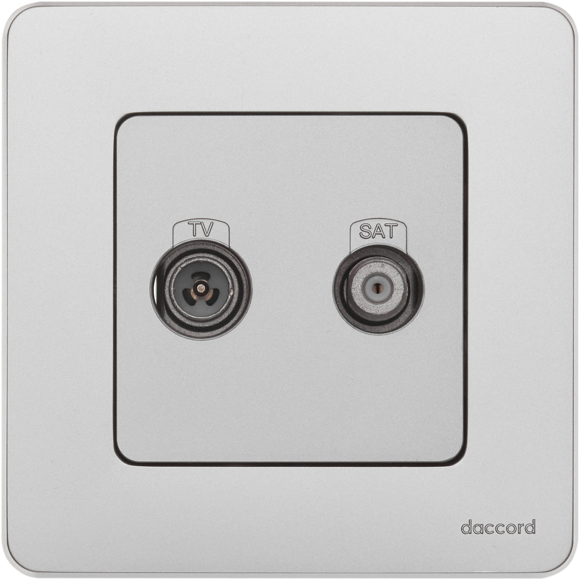 Legrand/Daccord INSPIRIA Алюминий Розетка TV/SAT 