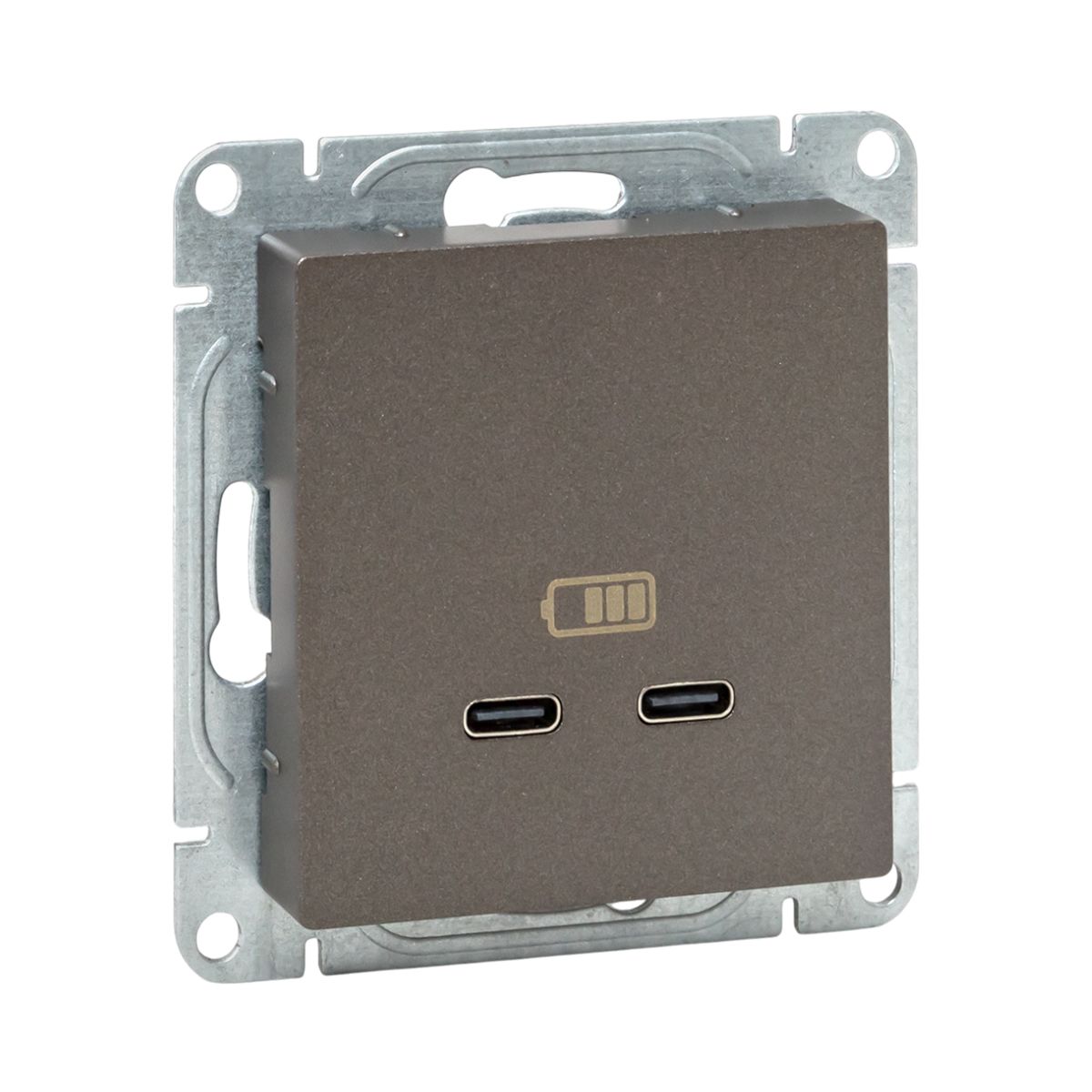 EKF Механизм розетки USB-C - 2шт, мокко Эпика фото