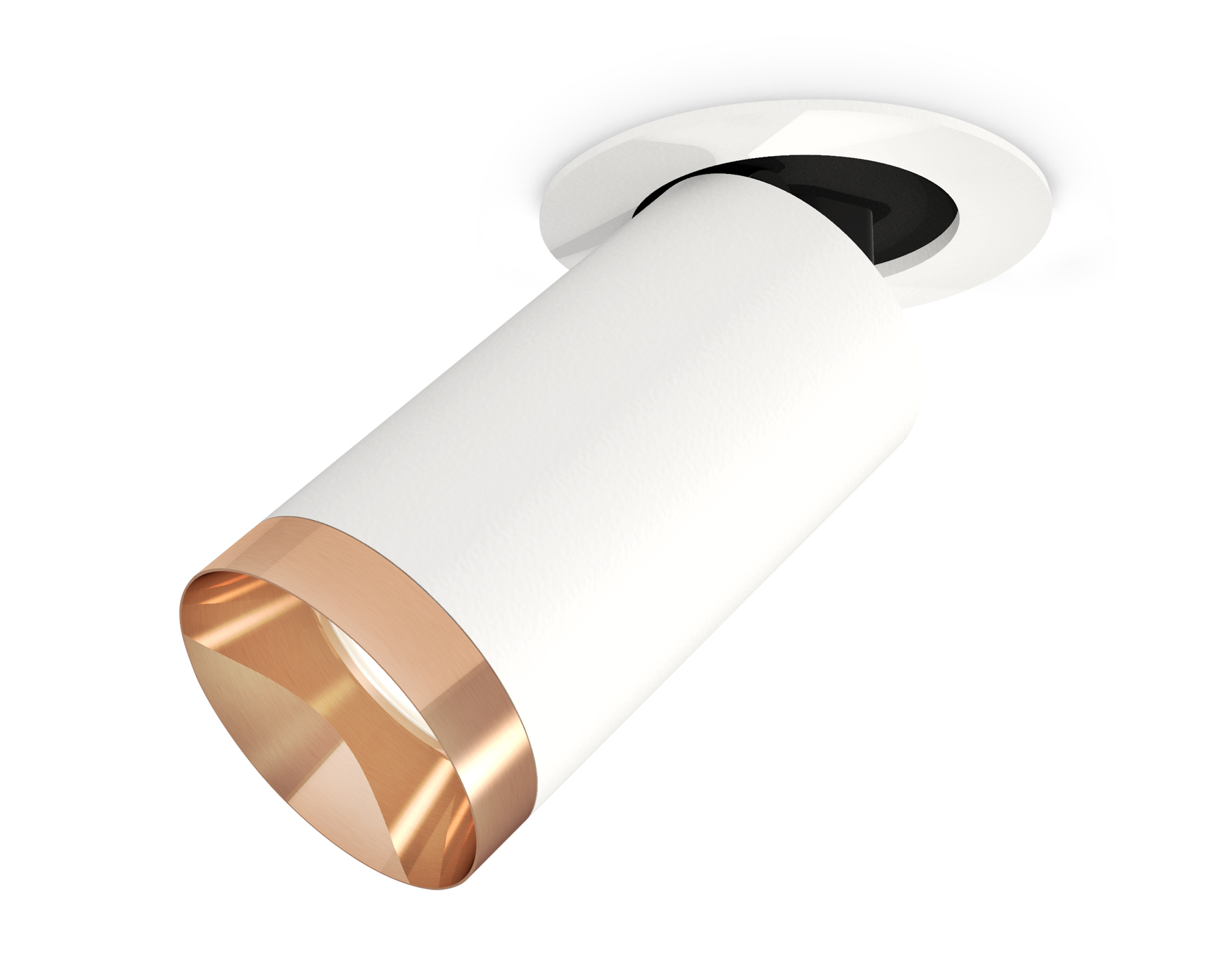 Ambrella Комплект встраиваемого поворотного светильника XM6322205 SWH/PPG белый песок/золото розовое полированное MR16 GU5.3 (A2241, C6322, N6135) фото