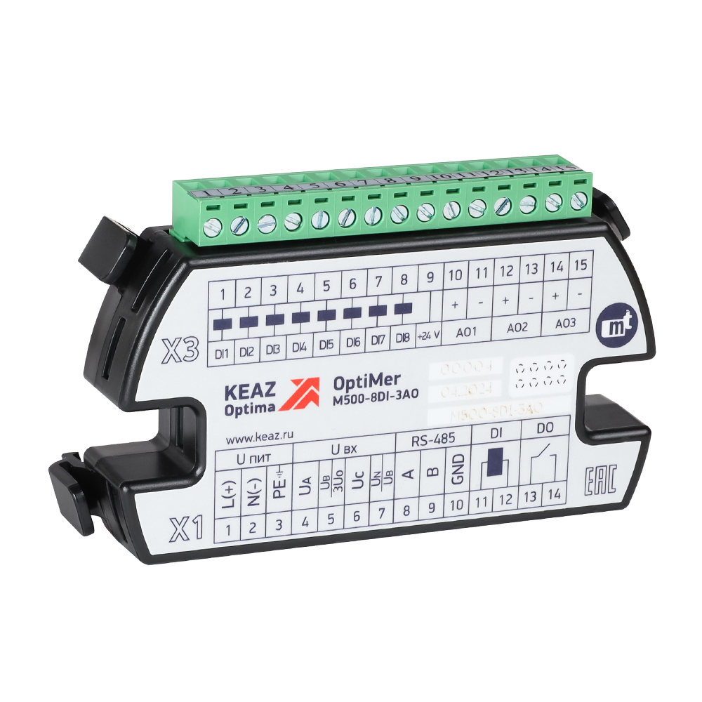 КЭАЗ Модуль расширения OptiMer-M500-8DI-3AO. фото