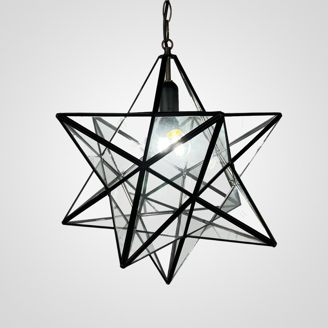 ImperiumLoft Люстра Black Star Clear Glass 40 см фото