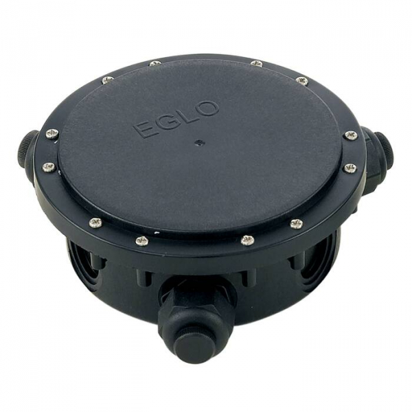 Eglo 91206 Коробка на 2 соединения (1 вход  2 выхода), IP68, ?155, пластик, черный, водонепроницаемая фото