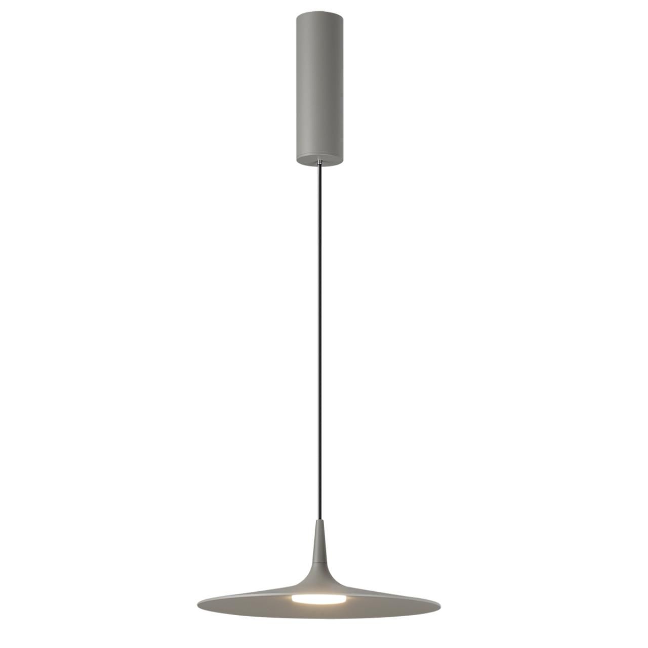 Odeon Light 7038/12L HIGHTECH ODL25 169 серый/металл/акрил Подвесной светильник IP20 LED 12W 3000K AC90-260V SOMBRA фото