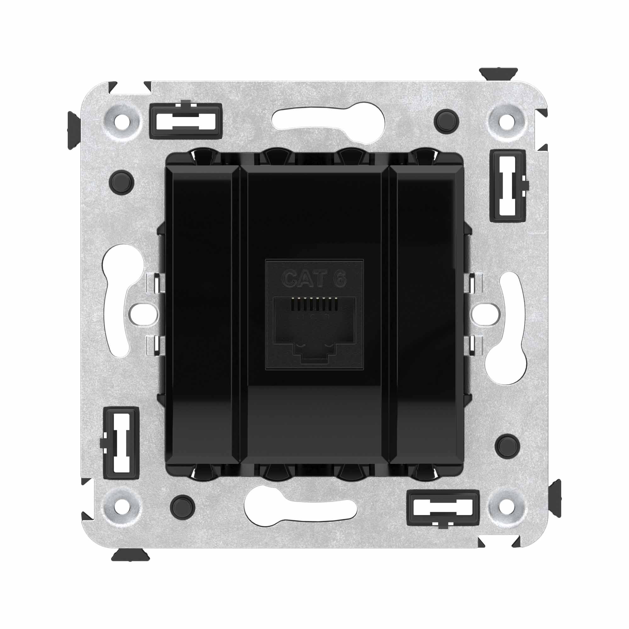 DKC Avanti Компьютерная розетка RJ-45 без шторки в стену, кат.6 одинарная, 