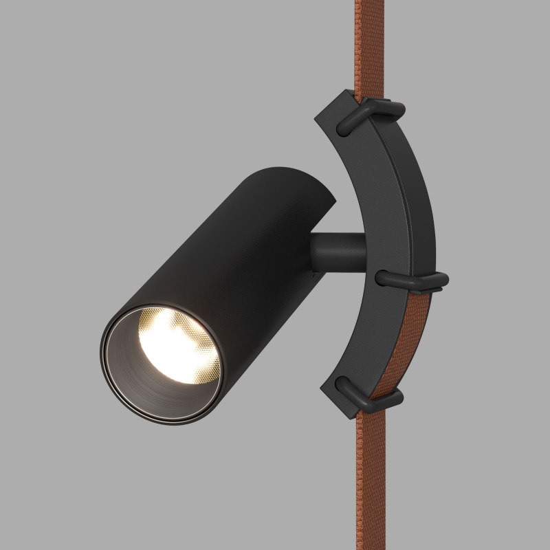 Denkirs DK5547-BK Поворотный трековый светильник Belty Spot со светодиодом d35mm L127mm 48V 7W 30° 3000K IP20 черный алюминий фото