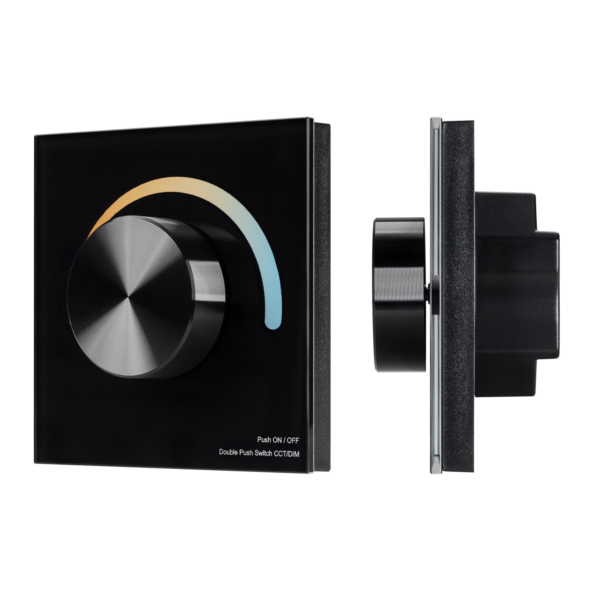 Arlight Панель SMART-P2-MIX-G-IN Black (3V, Rotary, 2.4G) (IP20 Пластик, 5 лет) фото
