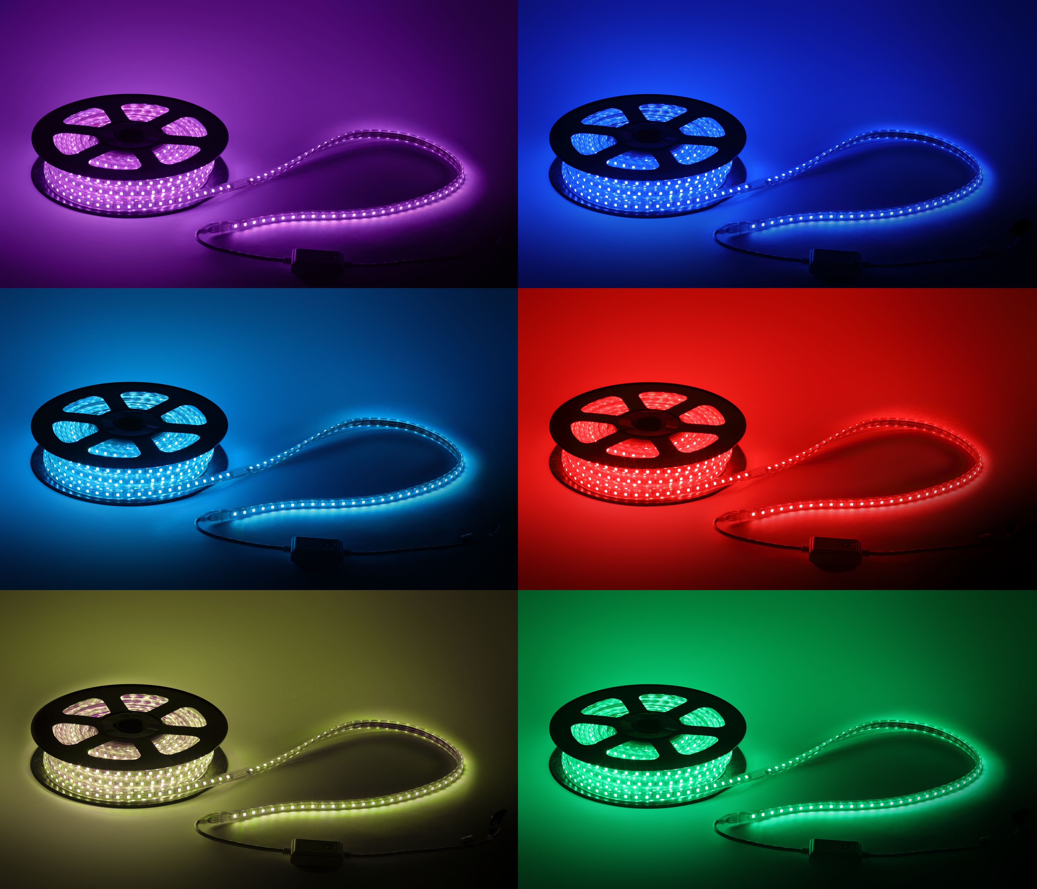 ЭРА Светодиодная лента LS5050-14,4-60-220-RGB-IP67-20m многоцветная фото