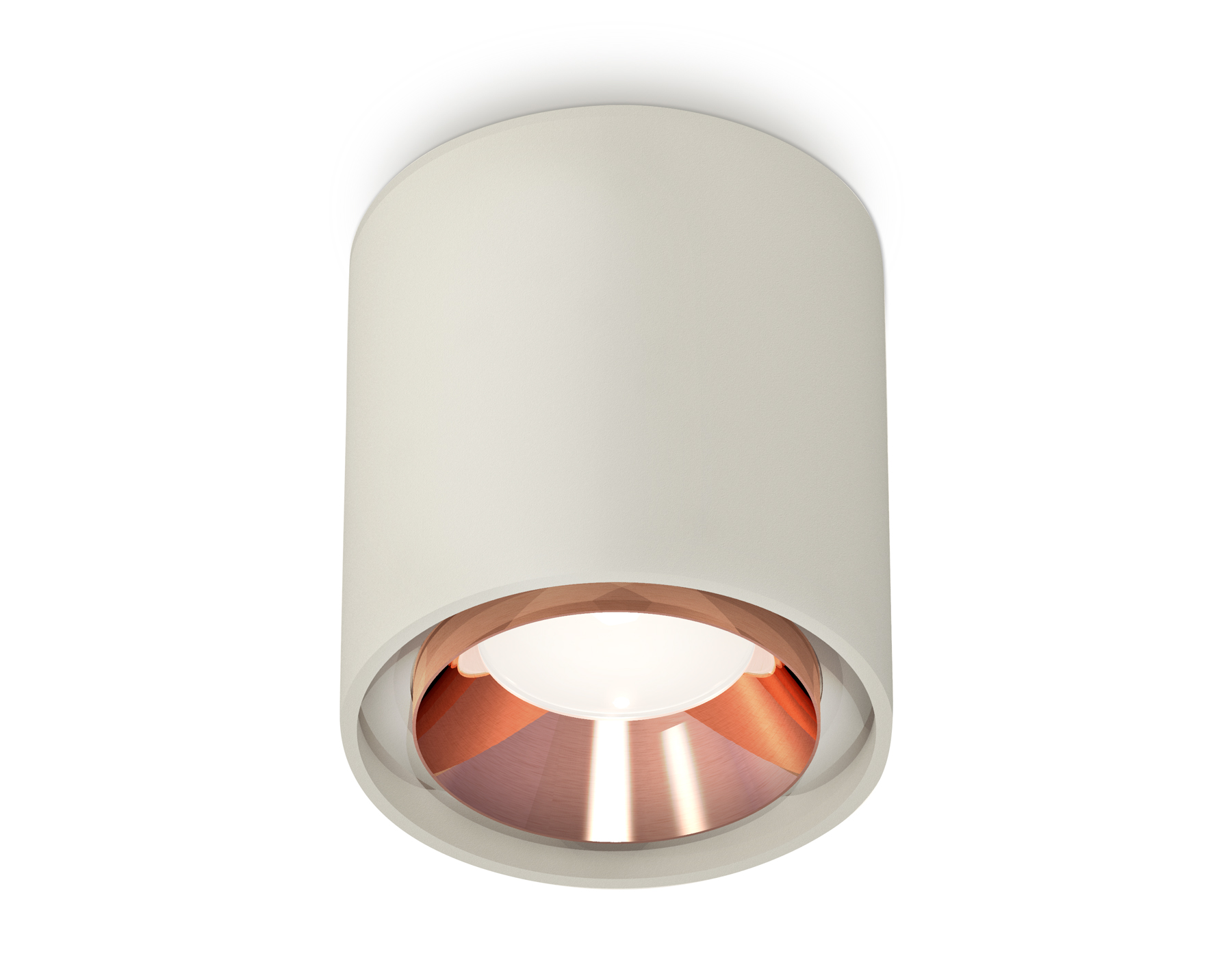 Ambrella Комплект накладного светильника XS7724005 SGR/PPG серый песок/золото розовое полированное MR16 GU5.3 (C7724, N7035) фото