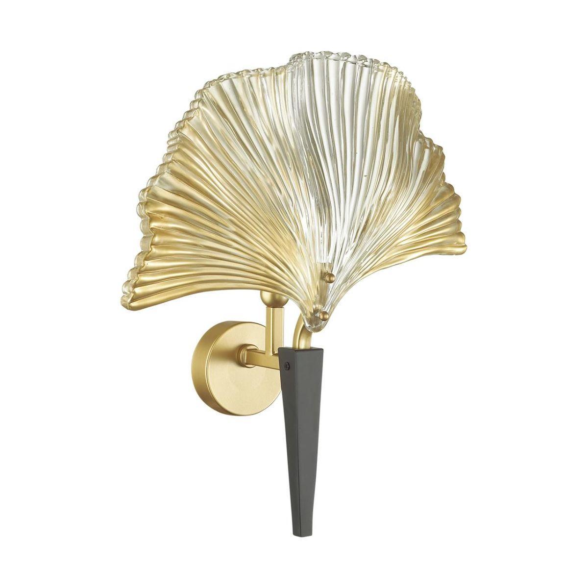 Odeon Light 4870/1W HALL ODL_EX22 15 золотой/черный/стекло Бра E14 1*40W VENTAGLIO фото