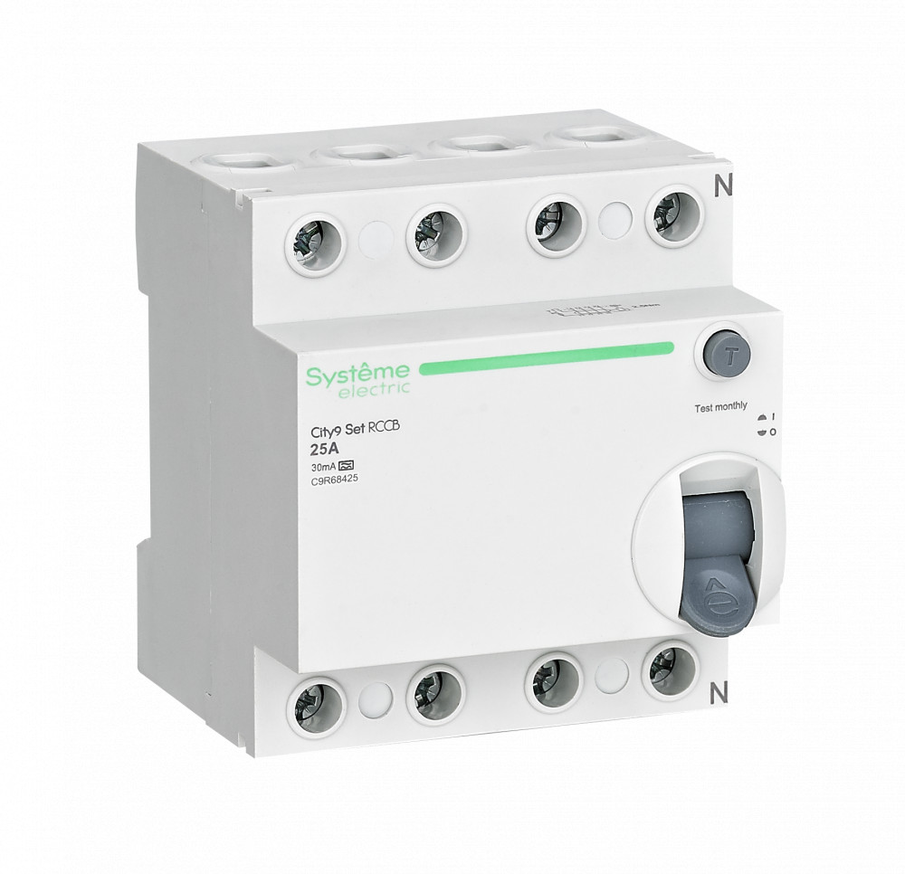 Systeme Electric City9 Set Выключатель дифференциального тока (ВДТ) 25А 4P 30мА Тип-A 400В фото