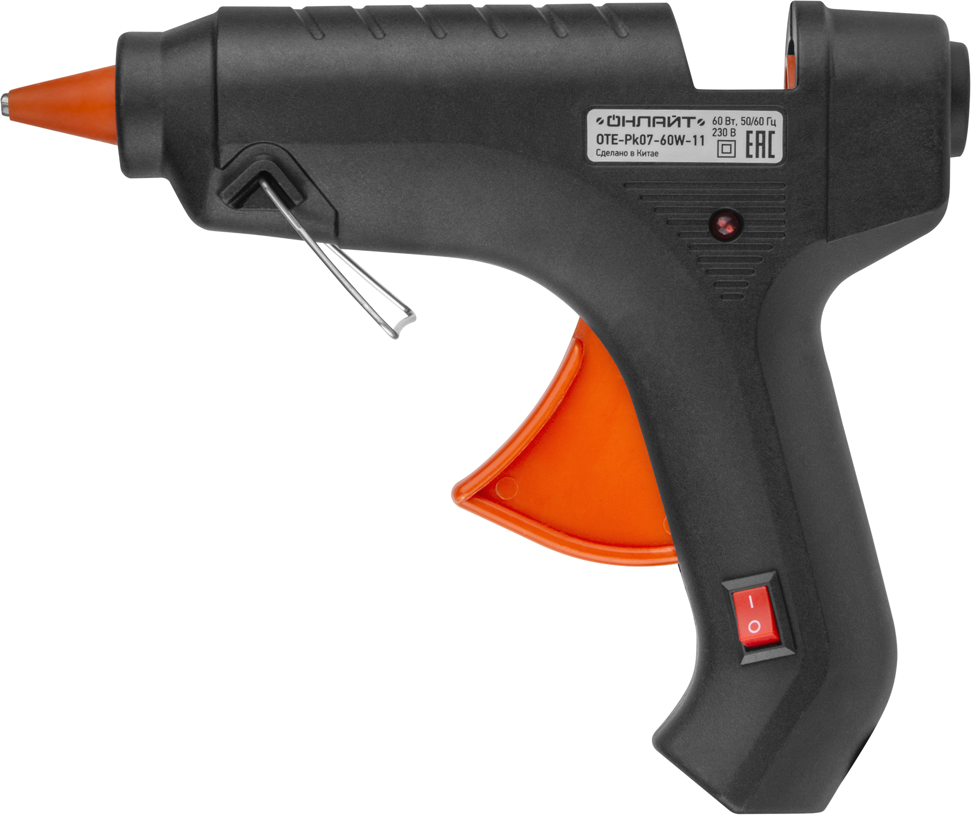 Клеевой пистолет ОНЛАЙТ OTE-Pk07-60W-11 (60 Вт, 11 мм) (64/32/1)
