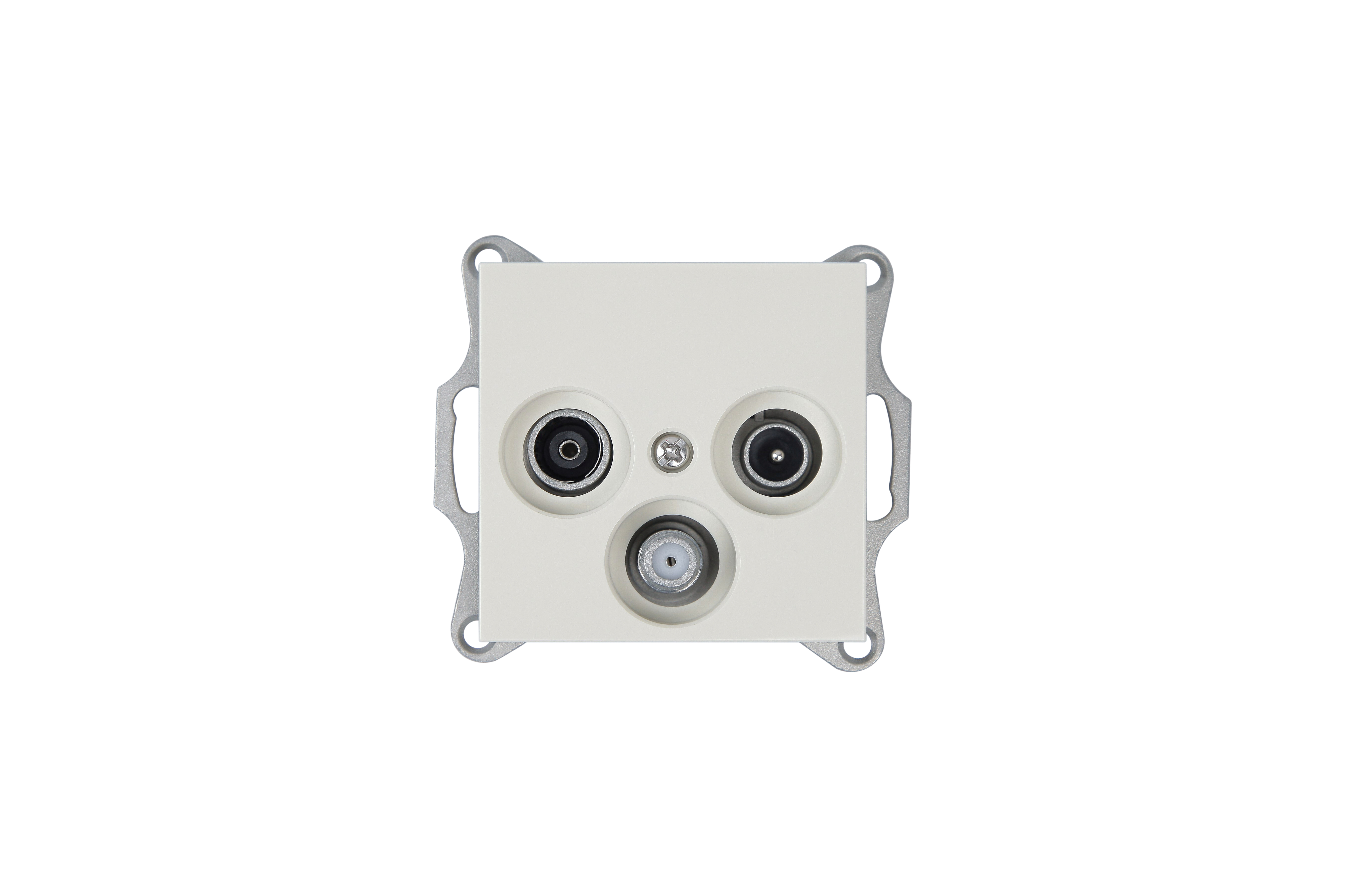 Jasmart G Слоновая кость Розетка TV+FM+SAT Φ9.5mm оконечная фото