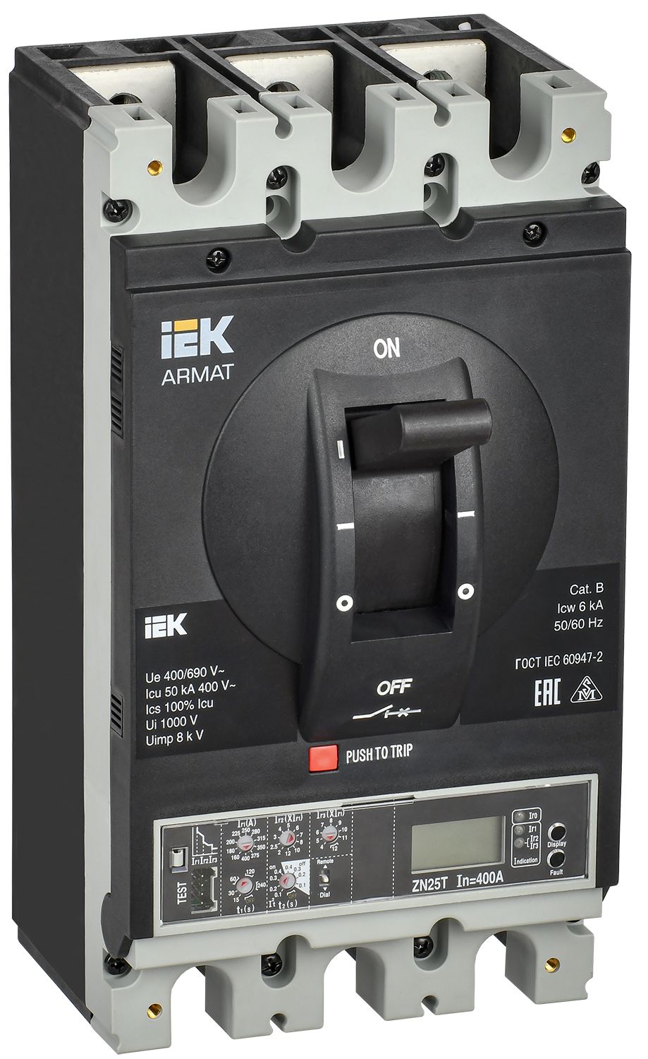 IEK ARMAT Автоматический выключатель в литом корпусе 3P H 50кА 400А эл. пр. фото