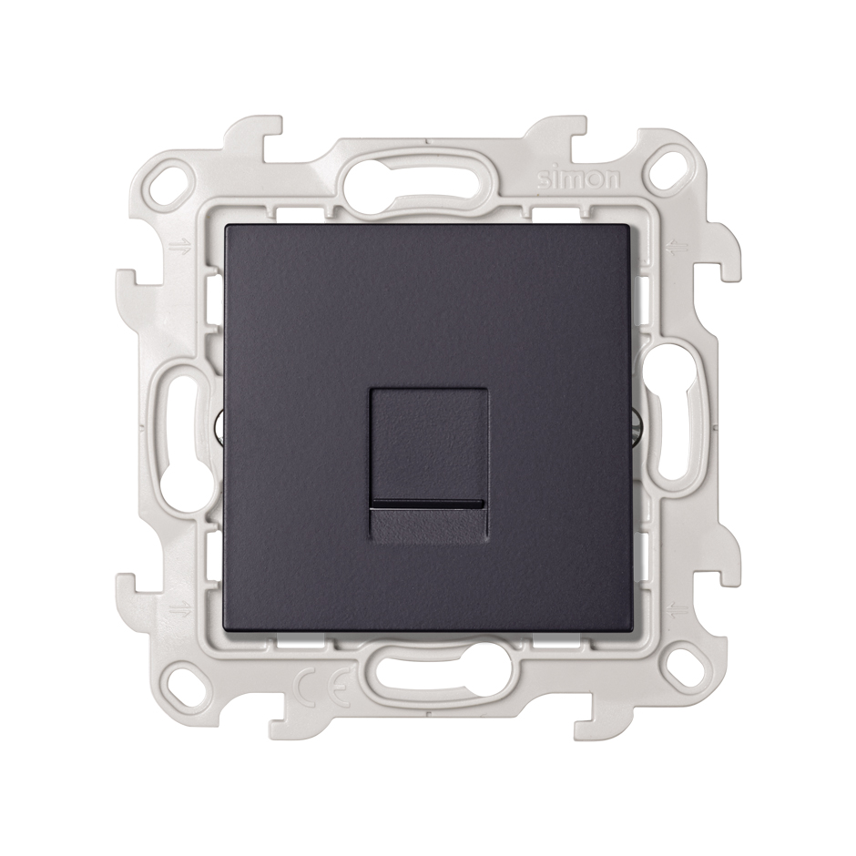 Simon 24 Графит Розетка для передачи данных RJ45 Cat.6 UTP фото