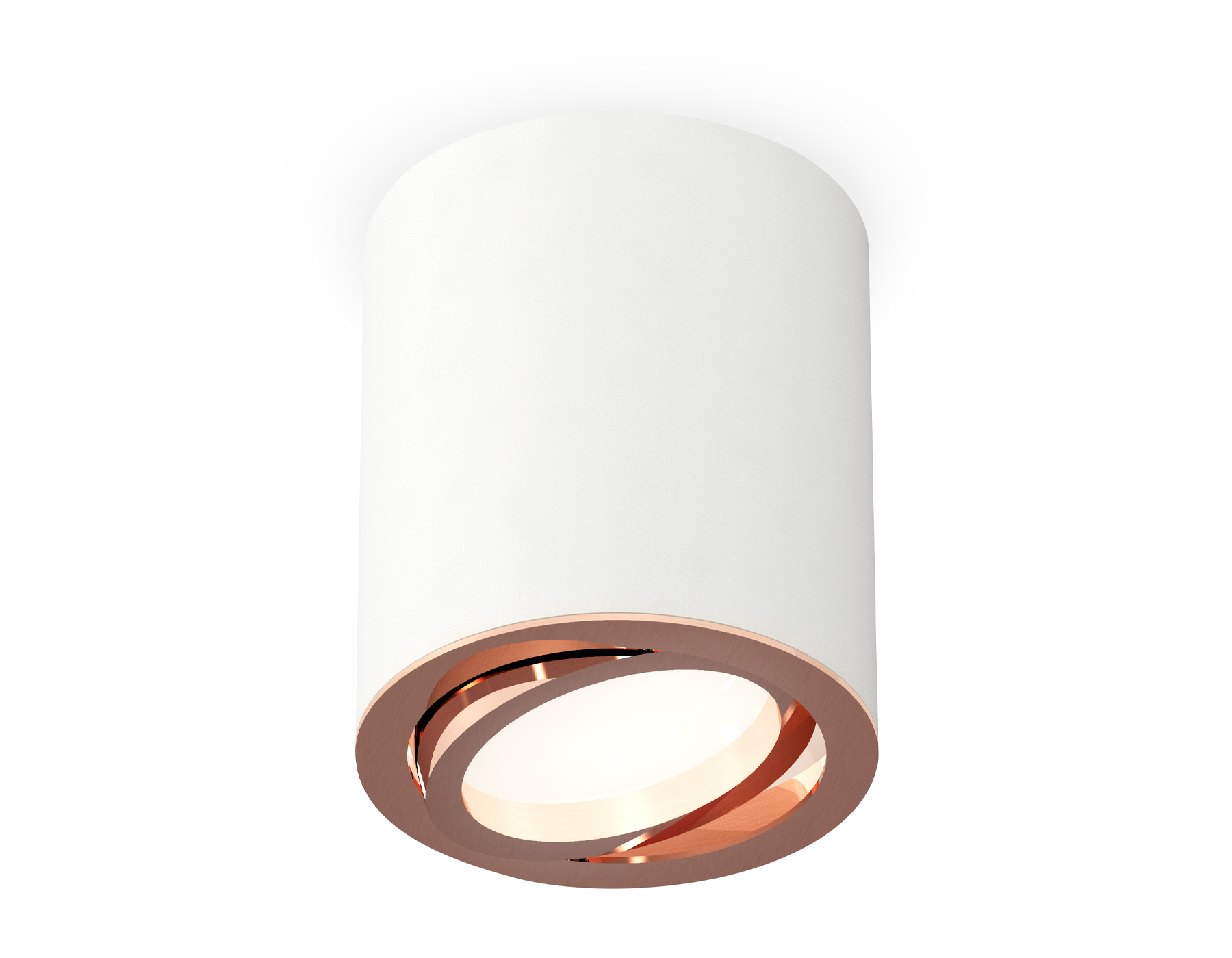 Ambrella Комплект накладного поворотного светильника XS7421004 SWH/PPG белый песок/золото розовое полированное MR16 GU5.3 (C7421, N7005) фото