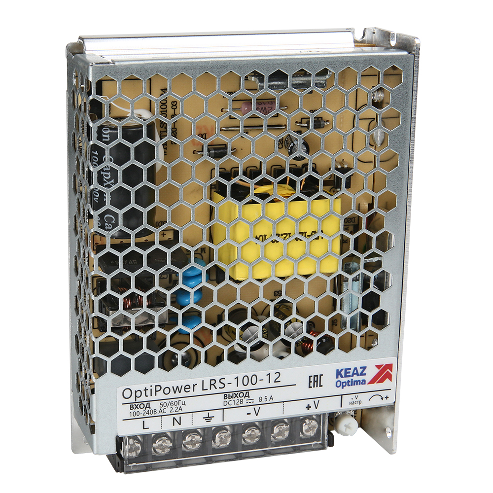 КЭАЗ Блок питания панельный OptiPower LRS 100-12 8.5A. фото