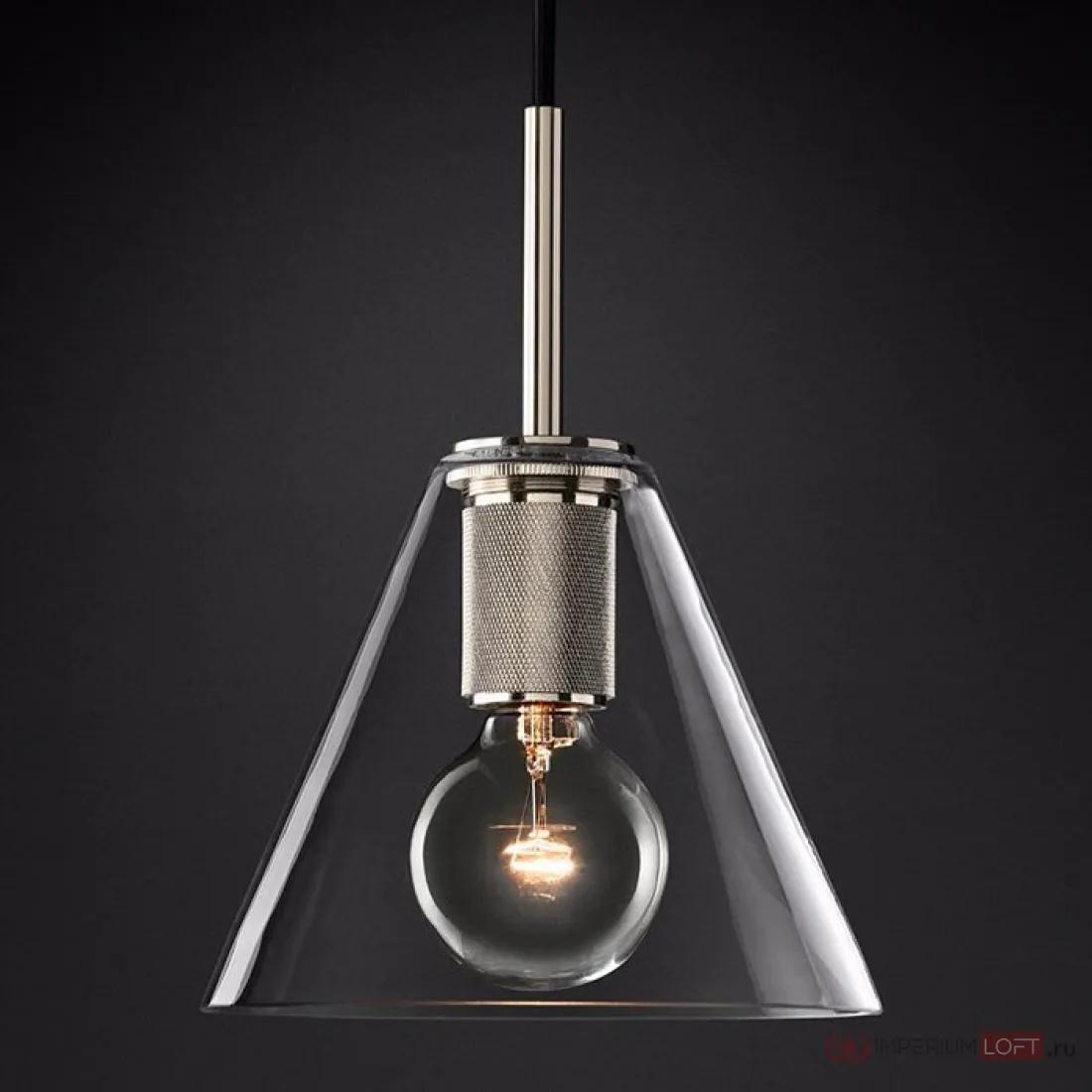 ImperiumLoft Подвесной светильник RH Utilitaire Funnel Pendant Silver фото