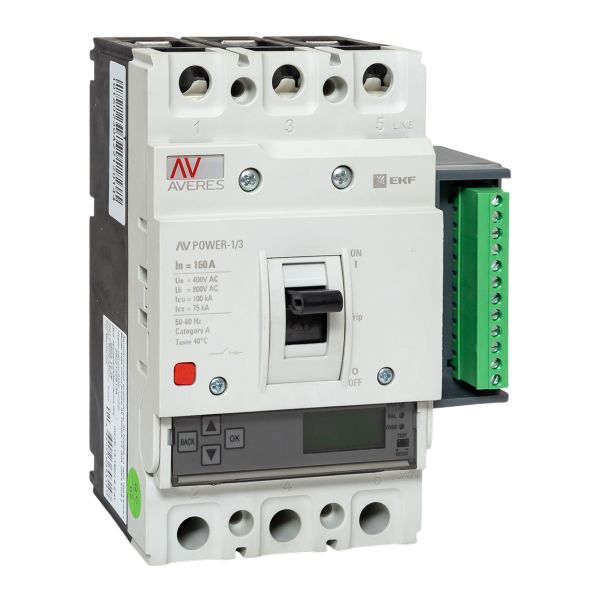 EKF Выключатель автоматический в литом корпусе AV-POWER-1/3 160А 100кА ETU6.2 фото