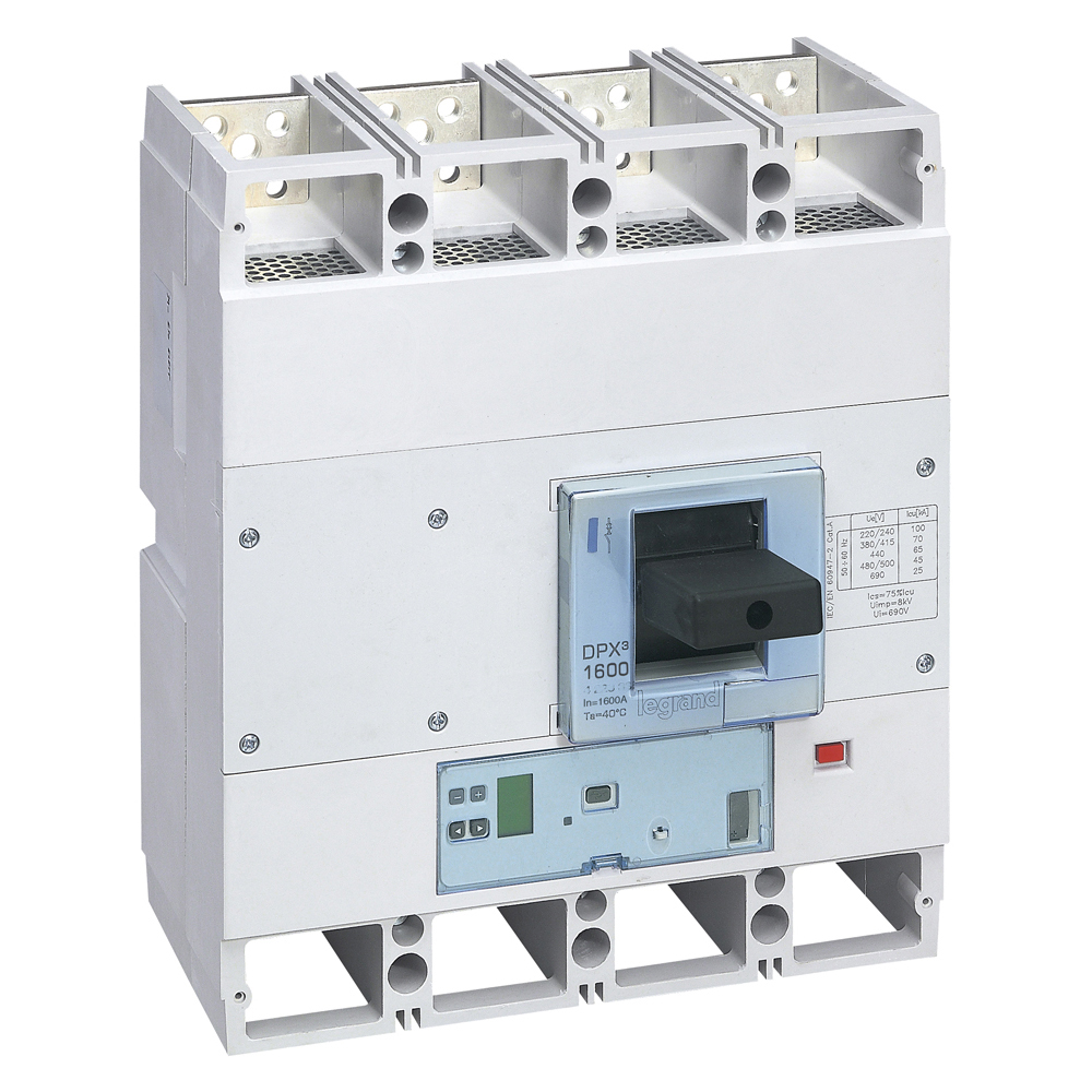 Legrand DPX3 1600 Автоматический выключатель 4P 1250А 70kA/эл.расц.S2/изм.блок. фото