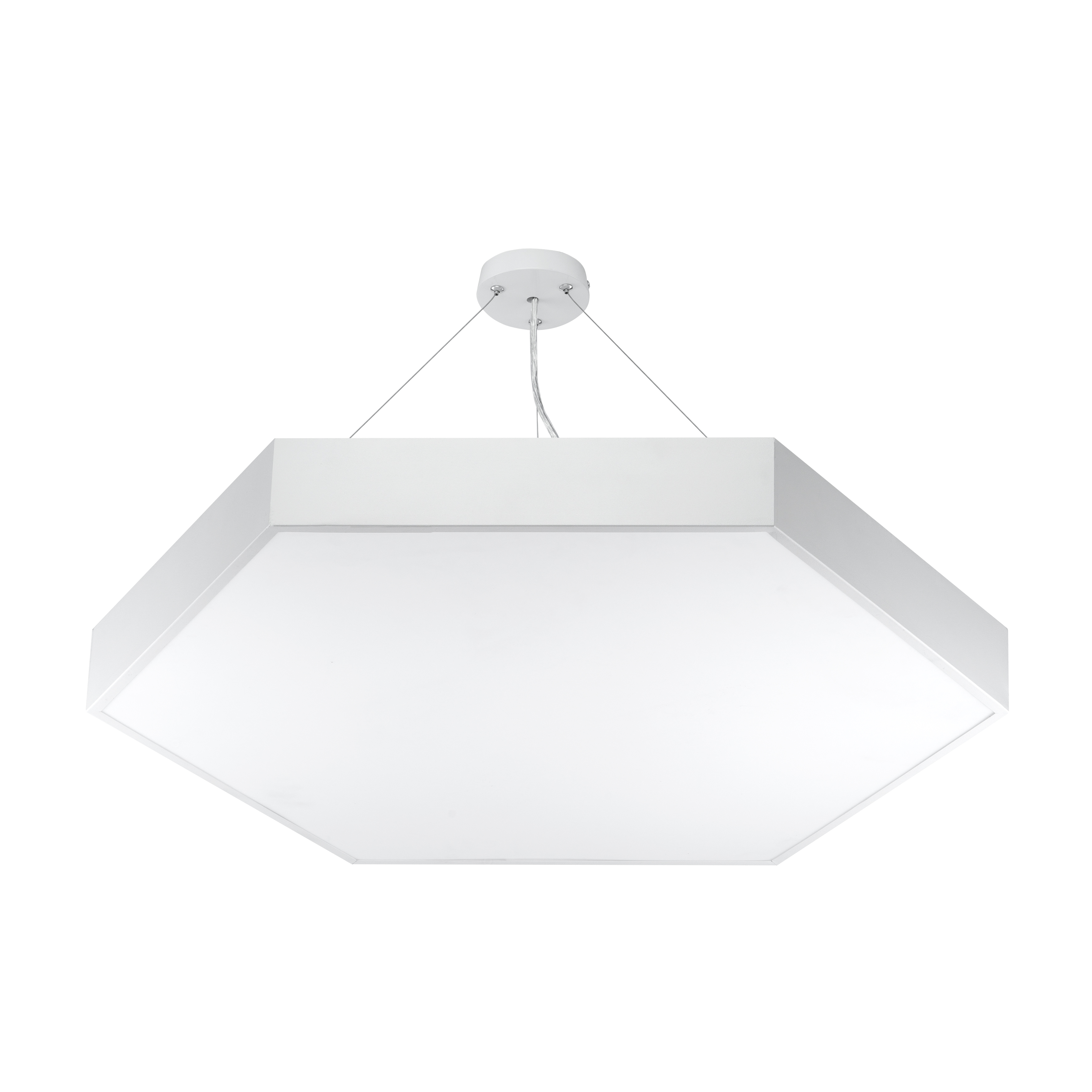 ЭРА Светильник LED Geometria SPO-121-W-40K-038 Hexagon 38Вт 4000К 4000Лм IP40 600*600*80 белый подвесной фото