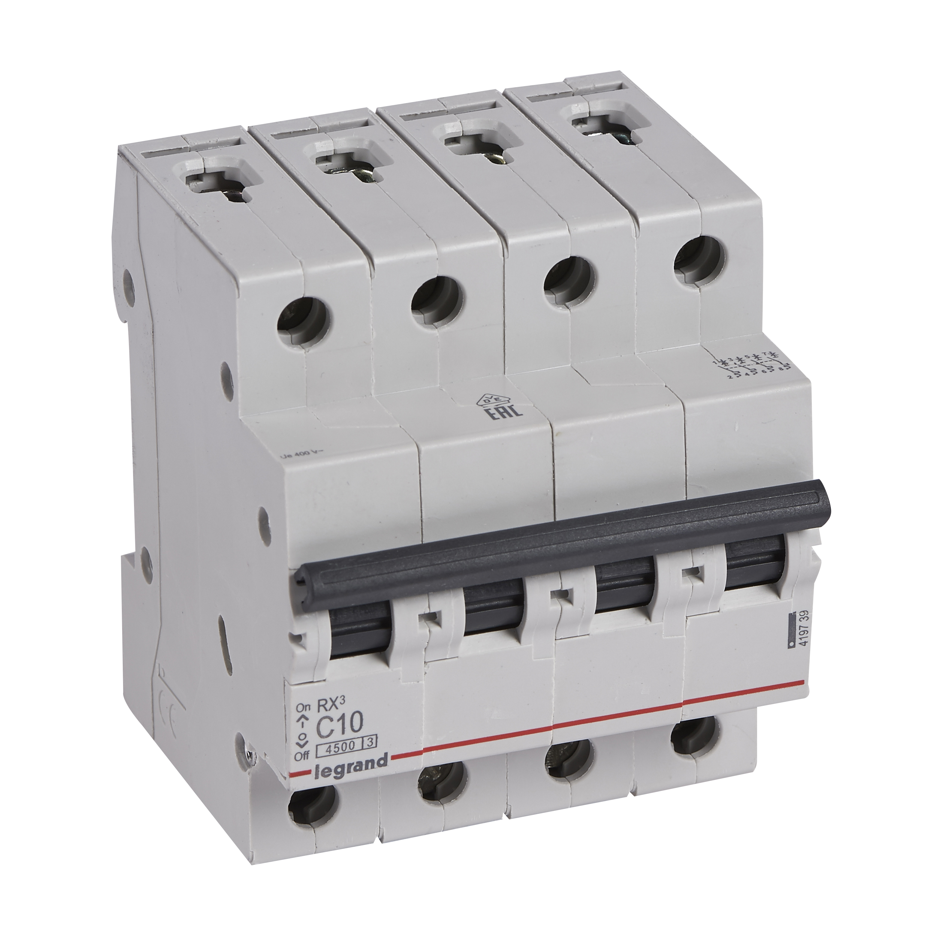 Legrand RX3 Автоматический выключатель 4P 10А (C) 4,5kA. фото