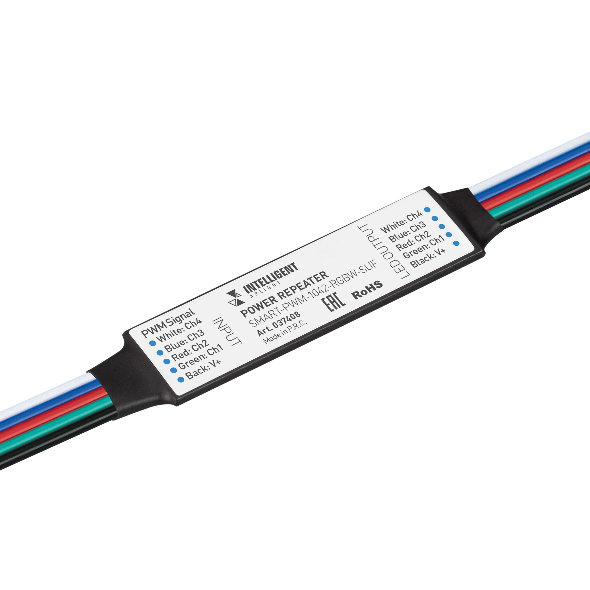 Arlight INTELLIGENT ARLIGHT Усилитель SMART-PWM-1042-RGBW-SUF (12-24V, 4x1A) (IARL, IP20 Пластик, 5 лет) фото